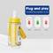 PVC portatile BPA dello scaldino della bottiglia di viaggio di USB del latte materno libero per l'alimentazione di notte