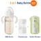 8oz/240ml 3 in 1 bottiglia di allattamento al seno del latte di vetro del termostato con il biberon di alimentazione di notte dell'erogatore di formula
