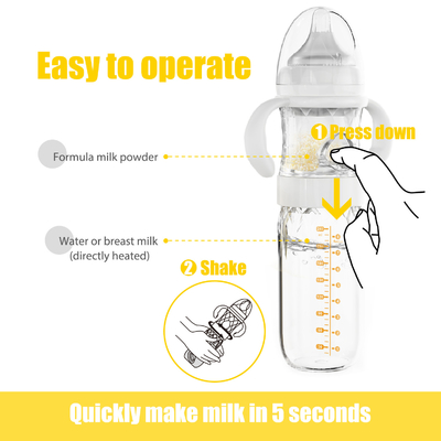Latte materno che alimenta a biberon all'aperto PPSU 240ml di miscelazione di formula flusso medio