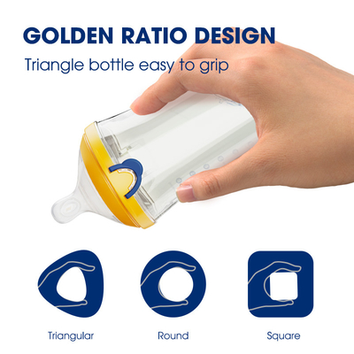 One Click Flip Cap Baby Bottle Anti Colic BPA Free 180 Ml Feeding Bottle