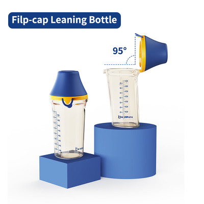 Natual Flip Cap Baby Bottle 180ml/biberon di plastica colica di 240ml PPSU anti