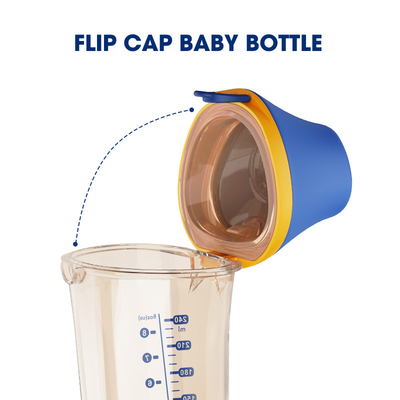 Biberon liberi di flusso BPA del triangolo PPSU Flip Cap Baby Bottle Medium