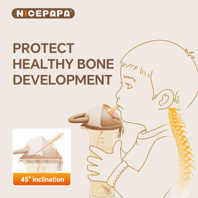 Cappuccio scorrevole PPSU Sippy Cup Naturale Pose Bambino Regalo anti- soffocamento BPA-Free Bite Resistente all' Acqua Bambini Sippy Bambino Amore