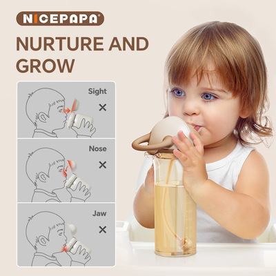 Cappuccio scorrevole PPSU Sippy Cup Naturale Pose Bambino Regalo anti- soffocamento BPA-Free Bite Resistente all' Acqua Bambini Sippy Bambino Amore