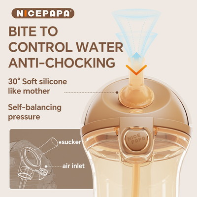 Cappuccio scorrevole PPSU Sippy Cup Naturale Pose Bambino Regalo anti- soffocamento BPA-Free Bite Resistente all' Acqua Bambini Sippy Bambino Amore