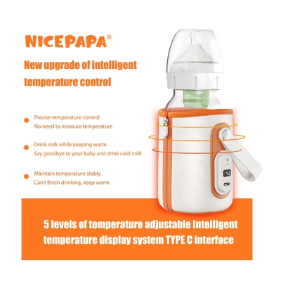 Tipo portatile velocità di temperatura di USB dello scaldino ricaricabile della bottiglia di C cinque regolabile